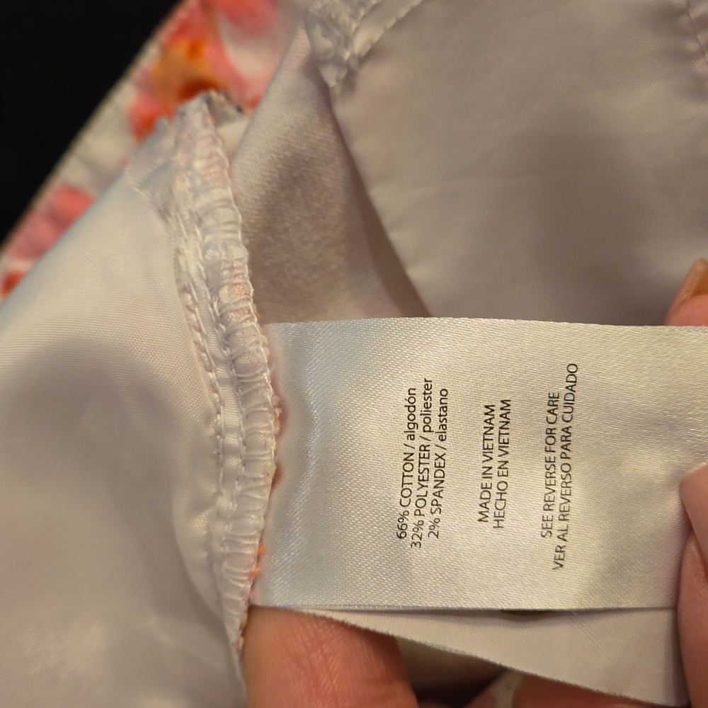 Isaac Mizrahi High-Waist Floral Print Shorts - White, Pink, Orange, Yellow - Picture 4 of 7